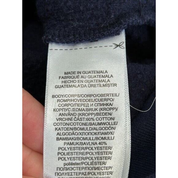 Polo Ralph Lauren Polo Bear Football Fleece Hoodie Long Sleeves Pullover Blue XL - Picture 7 of 9